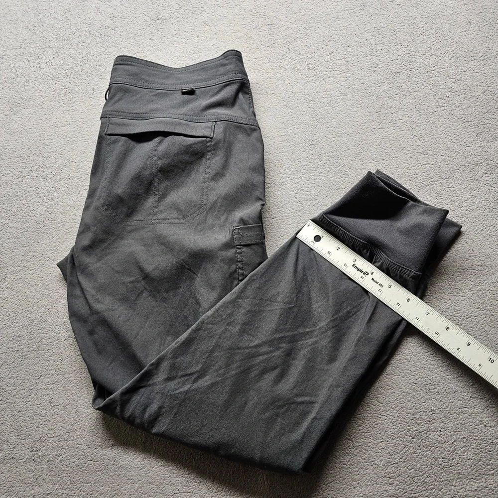 prAna Halle Jogger II Pants Womens 8 Charcoal Grey Hiking Outdoor 1971051